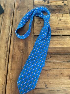 Vineyard Vines Bright Blue Patterned Men's Tie